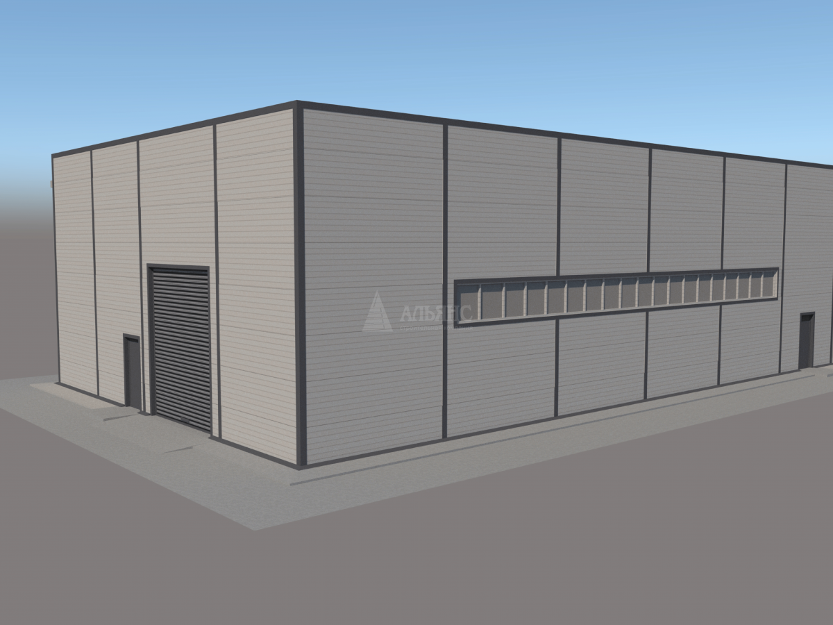 3D визуализация СТО из сэндвич-панелей - фото 12