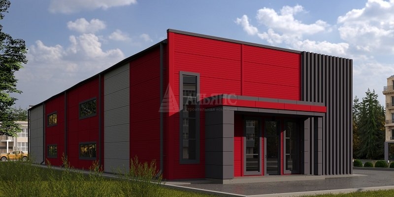 3D визуализация СТО из сэндвич-панелей - фото 2