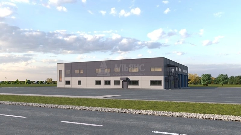 3D визуализация Склад из сэндвич панелей - фото 4